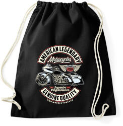 printfashion American motorcycle - Sportzsák, Tornazsák - Fekete (13720702)