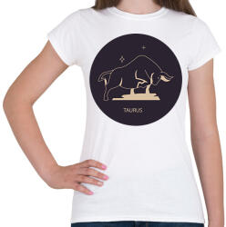 printfashion Taurus - Bika - Női póló - Fehér (6269179)