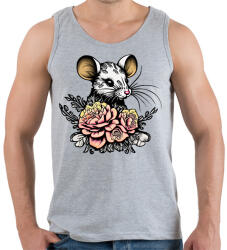 printfashion Egér tetoválás - Férfi atléta - Sport szürke (13860266)