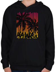 printfashion Hawaii - Gyerek kapucnis pulóver - Fekete (5079984)