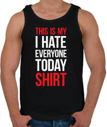 printfashion This is my shirt - white - Férfi atléta - Fekete (7043207)