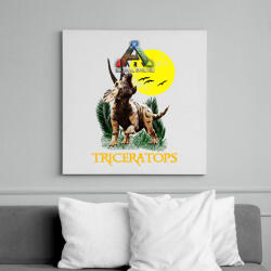 printfashion ARK TRICERATOPS - Vászonkép - Fehér (6641294)