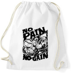 printfashion Fájdalom nélkül nincs siker - Sportzsák, Tornazsák - Fehér (210079)