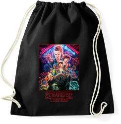 printfashion Stranger Things - Sportzsák, Tornazsák - Fekete (4612387)