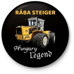 printfashion RÁBA STEIGER - Kitűző, hűtőmágnes - Fekete (3104354)