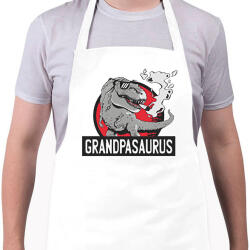 printfashion Papa szaurusz grandpasaurus - Kötény - Fehér (11120197)