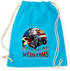 printfashion Amerikai szokás - Sportzsák, Tornazsák - Surf blue (163745)