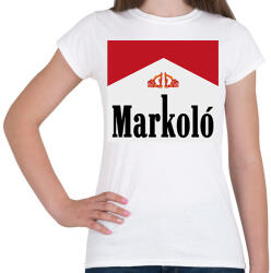 printfashion Markoló - Marlboro meme - Női póló - Fehér (5670941)
