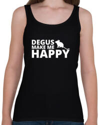 printfashion Degus make me happy - Női atléta - Fekete (13430293)