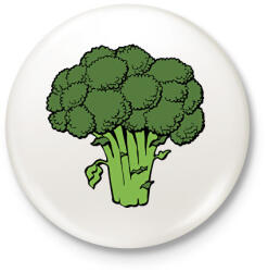 printfashion Brokkoli - Kitűző, hűtőmágnes - Fehér (12019767)