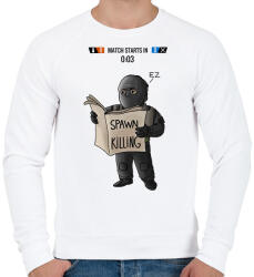 printfashion Spawn Killing - Férfi pulóver - Fehér (1292526)