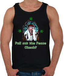 printfashion elszívjuk békepipát - Férfi atléta - Fekete (1494377)