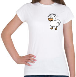 printfashion I don't give a . . . duck - Női póló - Fehér (12477351)
