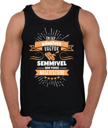 printfashion Bátor kőműves - Férfi atléta - Fekete (2667806)