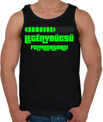 printfashion Legénybúcsú folyamatban - Férfi atléta - Fekete (5306988)