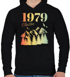 printfashion 1979 - Férfi kapucnis pulóver - Fekete (12717682)