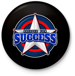 printfashion Dressed for Success - Kitűző, hűtőmágnes - Fekete (10354410)