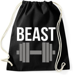 printfashion BEAST - Sportzsák, Tornazsák - Fekete (540123)
