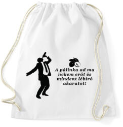 printfashion pálinka - Sportzsák, Tornazsák - Fehér (1519375)