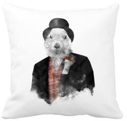 printfashion Mr Phil - Párnahuzat, Díszpárnahuzat - Fehér (228924)