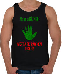 printfashion MOND A KÉZNEK - Férfi atléta - Fekete (2161635)