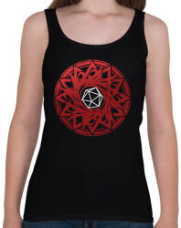 printfashion Goth kör (Vörös) - Női atléta - Fekete (2754634)