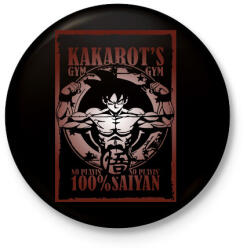 printfashion Dragonball - Kitűző, hűtőmágnes - Fekete (3094250)