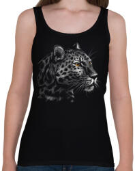 printfashion Leopárd portré - Női atléta - Fekete (4847596)
