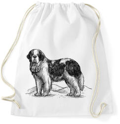 printfashion Bernáthegyi kutya rajz - Sportzsák, Tornazsák - Fehér (7059808)