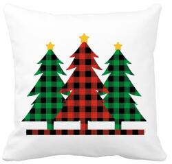 printfashion Karácsonyfák - Párnahuzat, Díszpárnahuzat - Fehér (5630385)