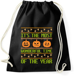 printfashion Wonderful Halloween Time - Sportzsák, Tornazsák - Fekete (9534076)
