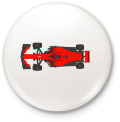 printfashion F1 Ferrari - Kitűző, hűtőmágnes - Fehér (13971553)