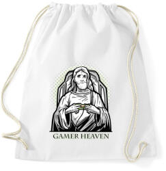 printfashion Gamer heaven - Sportzsák, Tornazsák - Fehér (4351372)