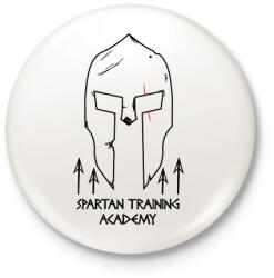 printfashion Spártai akadémia - Kitűző, hűtőmágnes - Fehér (3079038)