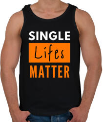 printfashion single lifes matter - Férfi atléta - Fekete (1941033)