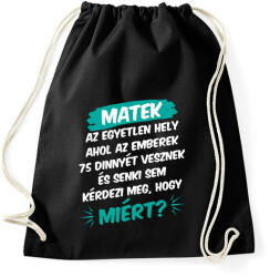 printfashion 75 dinnye - Sportzsák, Tornazsák - Fekete (15620966)