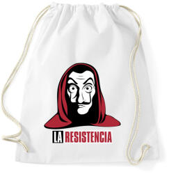 printfashion La casa del papel - Anonymus - Sportzsák, Tornazsák - Fehér (4647521)