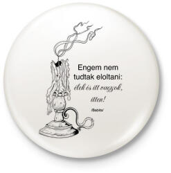 printfashion Gyertya - Kitűző, hűtőmágnes - Fehér (15832593)