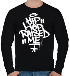 printfashion A hiphop nevelt fel - Férfi pulóver - Fekete (3560275)