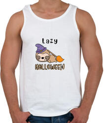 printfashion Lajhár Lazy Halloween - Férfi atléta - Fehér (14386428)