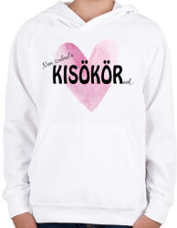printfashion Nem szabad a Kisökörnek. . . - Gyerek kapucnis pulóver - Fehér (871365)