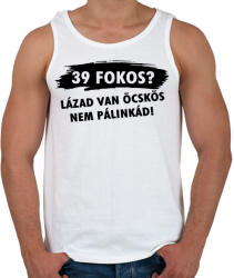 printfashion Lázad van nem pálinkád! - Férfi atléta - Fehér (4842617)