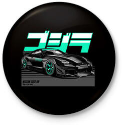 printfashion Nissan 35GT-RR - Kitűző, hűtőmágnes - Fekete (11420636)