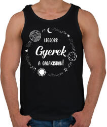 printfashion Legjobb gyerek a galaxisban - Férfi atléta - Fekete (6605432)