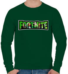 printfashion Fortnite9 - Férfi pulóver - Sötétzöld (4322651)
