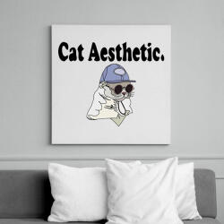 printfashion cat aesthetic - Vászonkép - Fehér (12644471)