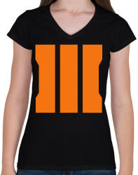 printfashion Call of Duty: Black Ops 3 - Női V-nyakú póló - Fekete (2519216)