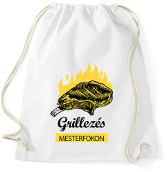 printfashion Grillezés mesterfokon - Sportzsák, Tornazsák - Fehér (6289782)