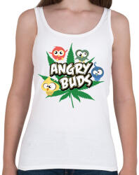 printfashion Angry Buds - Női atléta - Fehér (1827653)