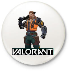 printfashion Valorant Breach - Kitűző, hűtőmágnes - Fehér (3088552)